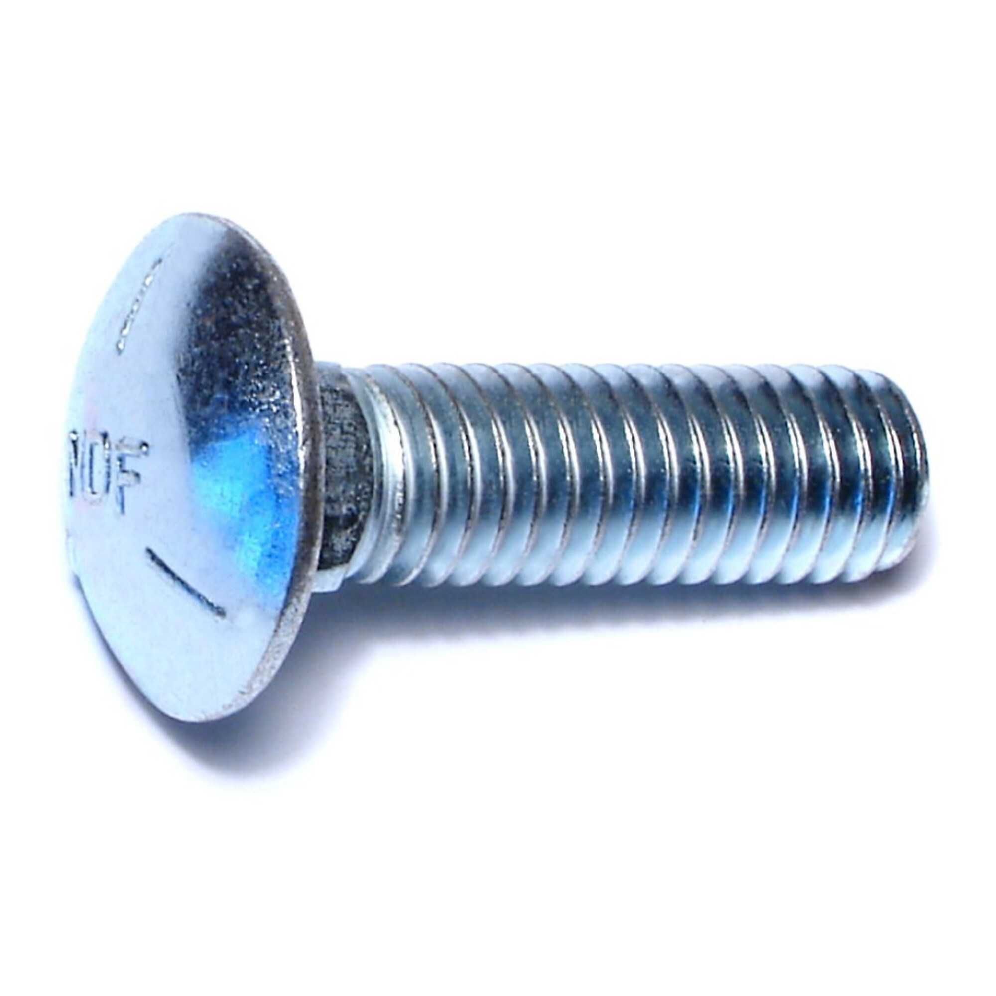 Midwest Fastener Carriage Bolts - 7/16in.-14 x 1 1/2in., Grade 5 Steel, Zinc Plated, 50 Pcs, Model# 07509